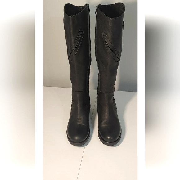 Vera Wang Evan Riding Boot  Black Leather Tall Riding Moto (Sz 8.5)New 70%OFF - Picture 7 of 10